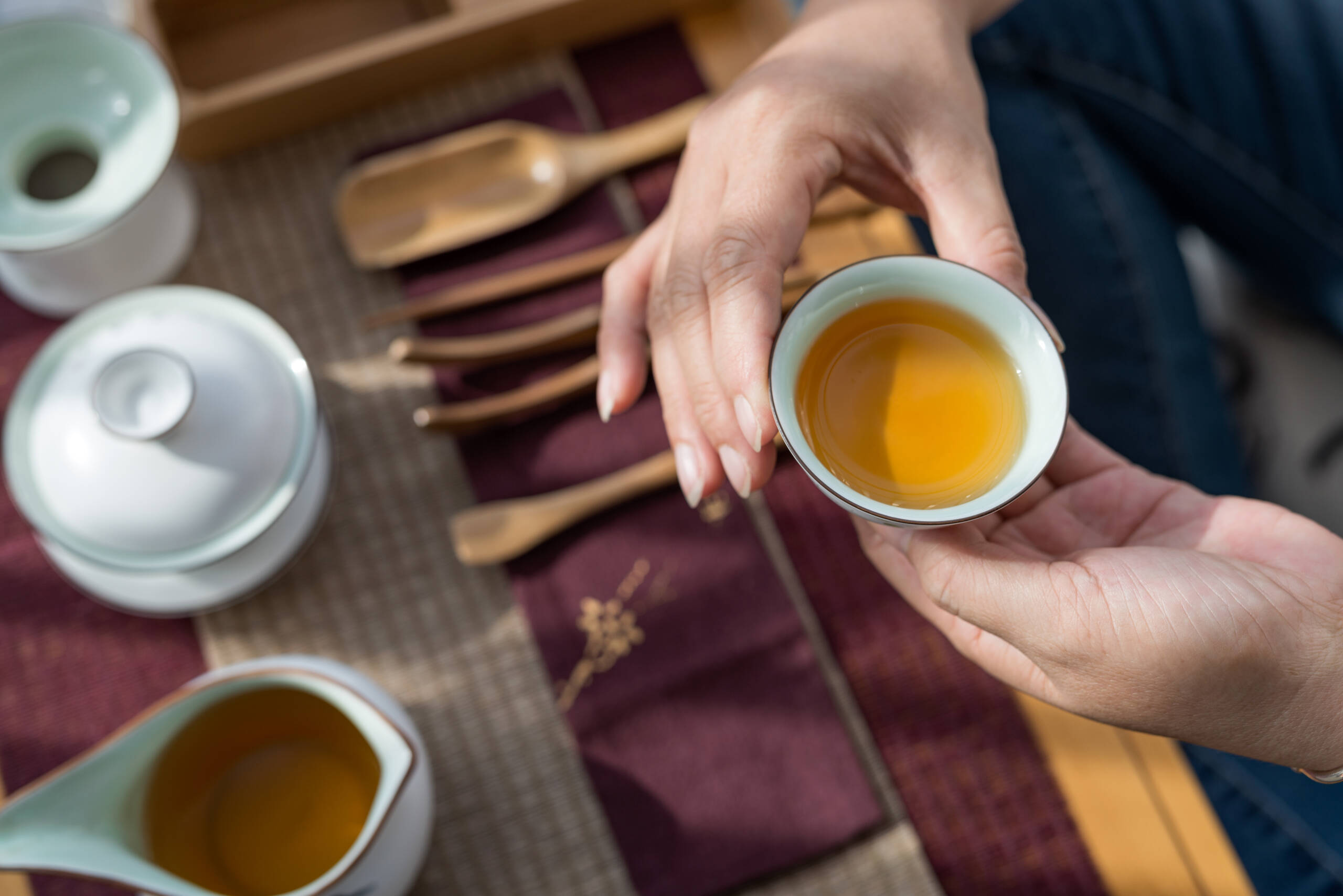Photo in the room Chinese tea ceremony