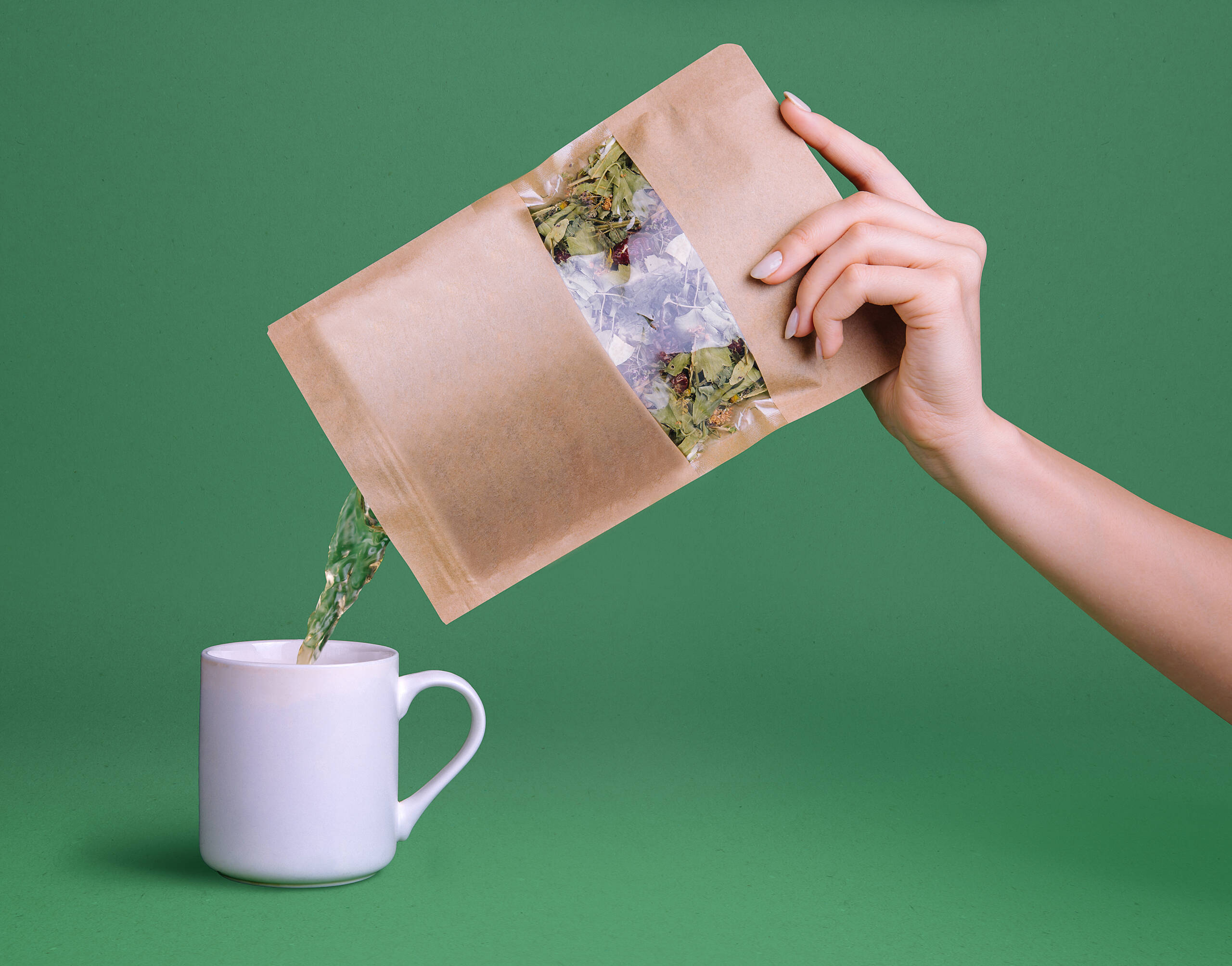 concept of healthy and tasty tea subscription